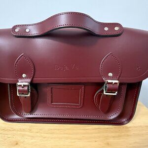 The Cambridge Satchel Company 13" Batchel with with Magnetic Closure- Oxblood